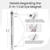 image:imageJODSONE 3in1 Cat Eye Magnet Nail Art ToolSilver Cylindrical amp Round Ball Nail Magnet Pens MultiEffect Magnets for Cat Eye Gel Polish DIY at Home Salon