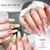 image:imageJODSONE Gold Glassy Cat Eye Gel Nail Polish 165mlHolographic Magnetic Cat Eye Gel Polish with MagnetReflective Translucent Need U V Curing Salon Gift for Girl amp WomenCAT0510ML4ColorsCAT1114