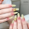 image:imageJODSONE Gold Glassy Cat Eye Gel Nail Polish 165mlHolographic Magnetic Cat Eye Gel Polish with MagnetReflective Translucent Need U V Curing Salon Gift for Girl amp WomenCAT05165MLCAT14