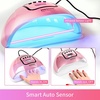image:imageJODSONE U V LED Nail Lamp Blue Gel Polish Nail Dryer with Smart Auto Sensor 4 Timing Modes Fast Curing Suitable for Home and SalonM002