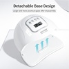image:imageJODSONE U V LED Nail Lamp Blue Gel Polish Nail Dryer with Smart Auto Sensor 4 Timing Modes Fast Curing Suitable for Home and SalonM004
