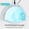 image:imageJODSONE U V LED Nail Lamp Blue Gel Polish Nail Dryer with Smart Auto Sensor 4 Timing Modes Fast Curing Suitable for Home and SalonM004