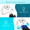 image:imageJODSONE U V LED Nail Lamp Blue Gel Polish Nail Dryer with Smart Auto Sensor 4 Timing Modes Fast Curing Suitable for Home and SalonM004