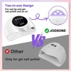 image:imageJODSONE U V LED Nail Lamp Blue Gel Polish Nail Dryer with Smart Auto Sensor 4 Timing Modes Fast Curing Suitable for Home and SalonM005