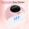 image:imageJODSONE U V LED Nail Lamp Blue Gel Polish Nail Dryer with Smart Auto Sensor 4 Timing Modes Fast Curing Suitable for Home and SalonM008