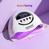 image:imageJODSONE U V LED Nail Lamp Blue Gel Polish Nail Dryer with Smart Auto Sensor 4 Timing Modes Fast Curing Suitable for Home and SalonM009