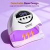 image:imageJODSONE U V LED Nail Lamp Blue Gel Polish Nail Dryer with Smart Auto Sensor 4 Timing Modes Fast Curing Suitable for Home and SalonM009