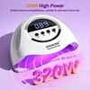 image:imageJODSONE U V LED Nail Lamp Blue Gel Polish Nail Dryer with Smart Auto Sensor 4 Timing Modes Fast Curing Suitable for Home and SalonM009