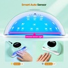 image:imageJODSONE U V LED Nail Lamp Blue Gel Polish Nail Dryer with Smart Auto Sensor 4 Timing Modes Fast Curing Suitable for Home and SalonM010
