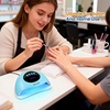 image:imageJODSONE U V LED Nail Lamp Blue Gel Polish Nail Dryer with Smart Auto Sensor 4 Timing Modes Fast Curing Suitable for Home and SalonM011