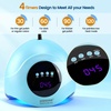 image:imageJODSONE U V LED Nail Lamp Blue Gel Polish Nail Dryer with Smart Auto Sensor 4 Timing Modes Fast Curing Suitable for Home and SalonM011