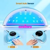 image:imageJODSONE U V LED Nail Lamp Blue Gel Polish Nail Dryer with Smart Auto Sensor 4 Timing Modes Fast Curing Suitable for Home and SalonM011
