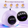 image:imageJODSONE U V LED Nail Lamp Blue Gel Polish Nail Dryer with Smart Auto Sensor 4 Timing Modes Fast Curing Suitable for Home and SalonM5m12