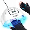 image:imageJODSONE U V LED Nail Lamp Blue Gel Polish Nail Dryer with Smart Auto Sensor 4 Timing Modes Fast Curing Suitable for Home and SalonM004