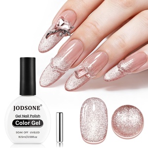 image:imageJODSONE Gold Glassy Cat Eye Gel Nail Polish 165mlHolographic Magnetic Cat Eye Gel Polish with MagnetReflective Translucent Need U V Curing Salon Gift for Girl amp WomenCAT05165MLCAT13