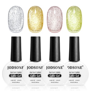 image:imageJODSONE Gold Glassy Cat Eye Gel Nail Polish 165mlHolographic Magnetic Cat Eye Gel Polish with MagnetReflective Translucent Need U V Curing Salon Gift for Girl amp WomenCAT0510ML4ColorsCAT1114
