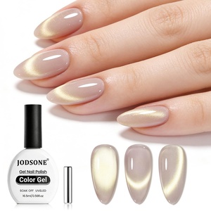 image:imageJODSONE Gold Glassy Cat Eye Gel Nail Polish 165mlHolographic Magnetic Cat Eye Gel Polish with MagnetReflective Translucent Need U V Curing Salon Gift for Girl amp WomenCAT05165MLCAT05