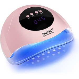 image:imageJODSONE U V LED Nail Lamp Blue Gel Polish Nail Dryer with Smart Auto Sensor 4 Timing Modes Fast Curing Suitable for Home and SalonM008
