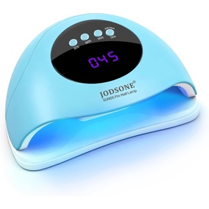 image:imageJODSONE U V LED Nail Lamp Blue Gel Polish Nail Dryer with Smart Auto Sensor 4 Timing Modes Fast Curing Suitable for Home and SalonM011