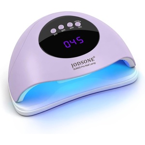 image:imageJODSONE U V LED Nail Lamp Blue Gel Polish Nail Dryer with Smart Auto Sensor 4 Timing Modes Fast Curing Suitable for Home and SalonM5m12