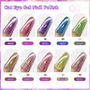 image:imageJODSONE Cat Eye Gel Nail Polish 10 Colors Blue Green Red with Base Coat Top Coat Magnet Stick Glazed Amber Cat Eye Gel for Home DIY10ColorCE1