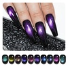 image:imageJODSONE Cat Eye Gel Nail Polish 10 Colors Blue Green Red with Base Coat Top Coat Magnet Stick Glazed Amber Cat Eye Gel for Home DIY10ColorCE16