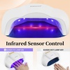 image:imageJODSONE Gel U V LED Nail Lamp 120W U V Light for Gel Nails with 45 PCS LED Beads Nail Light with Automatic Sensor Suitable for Home and SalonA002