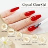 image:imageJODSONE No Wipe Base and Top Coat Gel Set 2Pcs 18ML Soak Off UV LED Clear Gel Long Lasting Gloss Finish for DIY amp Salon Manicure