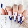 image:imageJODSONE Dark Blue Swirl Nail Art Liner Gel Polish10ml Classic Color 3D Nail Art Pens Effect Nail Print Design with Thin Brush for French Tips Manicure Painting DIY at Home  LB10