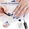 image:imageJODSONE Dark Blue Swirl Nail Art Liner Gel Polish10ml Classic Color 3D Nail Art Pens Effect Nail Print Design with Thin Brush for French Tips Manicure Painting DIY at Home  LB10
