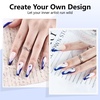 image:imageJODSONE Dark Blue Swirl Nail Art Liner Gel Polish10ml Classic Color 3D Nail Art Pens Effect Nail Print Design with Thin Brush for French Tips Manicure Painting DIY at Home  LB10