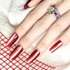image:imageJODSONE 165ml Cat Eye Gel Nail Polish Pink Purple Glitter Magnetic Reflective Translucent at Home Salon Design Need U V CuringBurgundy Red 165ml 2718F