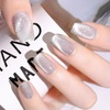 image:imageJODSONE 165ml Cat Eye Gel Nail Polish Pink Purple Glitter Magnetic Reflective Translucent at Home Salon Design Need U V CuringGlitter Silver 10ml CAT01