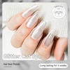 image:imageJODSONE 165ml Cat Eye Gel Nail Polish Pink Purple Glitter Magnetic Reflective Translucent at Home Salon Design Need U V CuringMoonlight Silvery Glassy Holographic 165ml