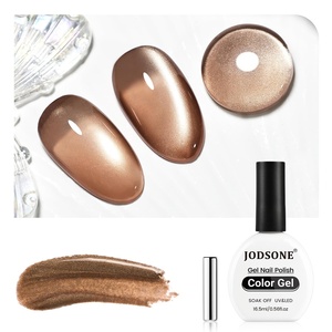 image:imageJODSONE 165ml Cat Eye Gel Nail Polish Pink Purple Glitter Magnetic Reflective Translucent at Home Salon Design Need U V CuringBrown 165ml 2720F