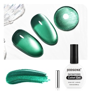 image:imageJODSONE 165ml Cat Eye Gel Nail Polish Pink Purple Glitter Magnetic Reflective Translucent at Home Salon Design Need U V CuringDark Green 165ml 2559F