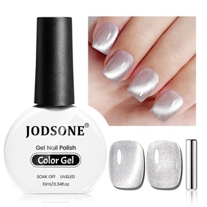 image:imageJODSONE 165ml Cat Eye Gel Nail Polish Pink Purple Glitter Magnetic Reflective Translucent at Home Salon Design Need U V CuringGlitter Silver 10ml CAT01