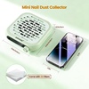 image:imageJODSONE 6000RPM Mini Nail Dust Collector PocketSized Powerful Suction Portable Nail Salon with 30 Filters Green