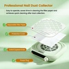 image:imageJODSONE 6000RPM Mini Nail Dust Collector PocketSized Powerful Suction Portable Nail Salon with 30 Filters Green