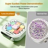 image:imageJODSONE 6000RPM Mini Nail Dust Collector PocketSized Powerful Suction Portable Nail Salon with 30 Filters Green