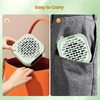 image:imageJODSONE 6000RPM Mini Nail Dust Collector PocketSized Powerful Suction Portable Nail Salon with 30 Filters Green