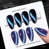 image:imageJODSONE 165 mL 9D Chameleon Cat Eye Gel Polish with Magnet Blue Purple  UVLED Cure Black Gel Polish Recommended for Stronger Contrast Multiple Customizable CatEye Effects SoakOff FormulaCAT08