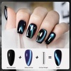 image:imageJODSONE 165 mL 9D Chameleon Cat Eye Gel Polish with Magnet Blue Purple  UVLED Cure Black Gel Polish Recommended for Stronger Contrast Multiple Customizable CatEye Effects SoakOff FormulaCAT08