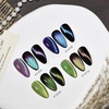 image:imageJODSONE 165 mL 9D Chameleon Cat Eye Gel Polish with Magnet Blue Purple  UVLED Cure Black Gel Polish Recommended for Stronger Contrast Multiple Customizable CatEye Effects SoakOff FormulaCAT07CAT10