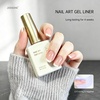 image:imageJODSONE White Nail Art Gel Liner 18ml UV Gel Polish Thin Brush  Classic White Color Nail Art Polish French Tip Tool UVLED Cure Required BuiltIn Thin Brush for DIY Manicure At HomeLMK02