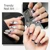 image:imageJODSONE White Nail Art Gel Liner 18ml UV Gel Polish Thin Brush  Classic White Color Nail Art Polish French Tip Tool UVLED Cure Required BuiltIn Thin Brush for DIY Manicure At HomeLMK01