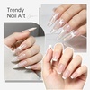 image:imageJODSONE White Nail Art Gel Liner 18ml UV Gel Polish Thin Brush  Classic White Color Nail Art Polish French Tip Tool UVLED Cure Required BuiltIn Thin Brush for DIY Manicure At HomeLMK02