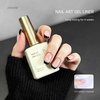 image:imageJODSONE White Nail Art Gel Liner 18ml UV Gel Polish Thin Brush  Classic White Color Nail Art Polish French Tip Tool UVLED Cure Required BuiltIn Thin Brush for DIY Manicure At HomeLMK01