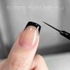 image:imageJODSONE White Nail Art Gel Liner 18ml UV Gel Polish Thin Brush  Classic White Color Nail Art Polish French Tip Tool UVLED Cure Required BuiltIn Thin Brush for DIY Manicure At HomeLMK01