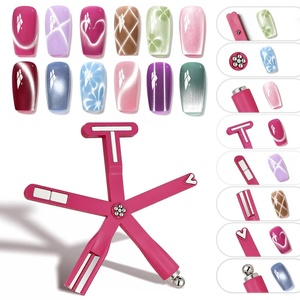 image:imageJODSONE Cat Eye Magnet 8in1 MultiEffect Nail Magnetic Tool for Cat Eye Gel Polish Create French Tip Heart Ribbon amp Glass Bead Designs Nail Art Tool for DIY amp SalonM1